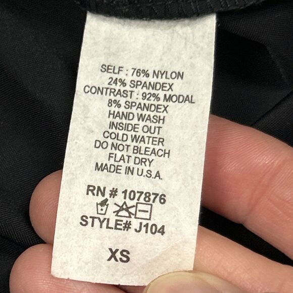 Jason Comfy USA Tunic Top Womens XS Stretch Black Lagenlook J104 USA - Picture 4 of 8